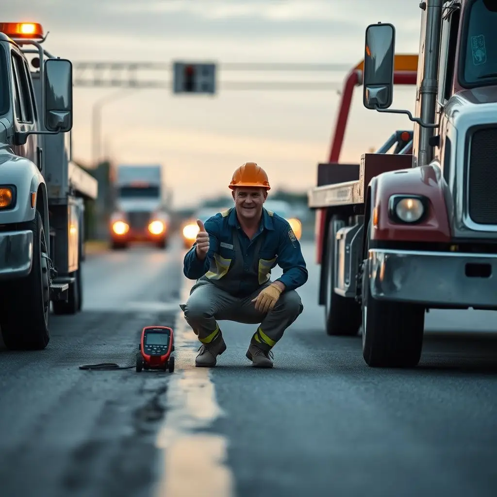 A close-up of a tow truck operator's hand securely fastening a wheel strap, ensuring a safe and damage-free tow in Antioch.